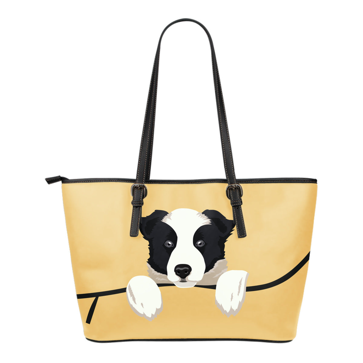 Popping Pup Border Collie Tote Bag