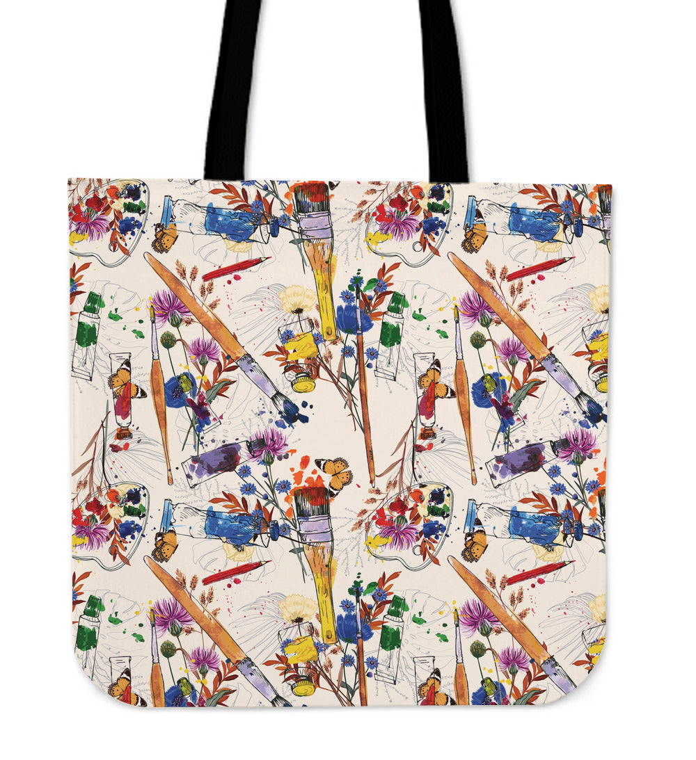 Wildflower Artist Linen Tote Bag