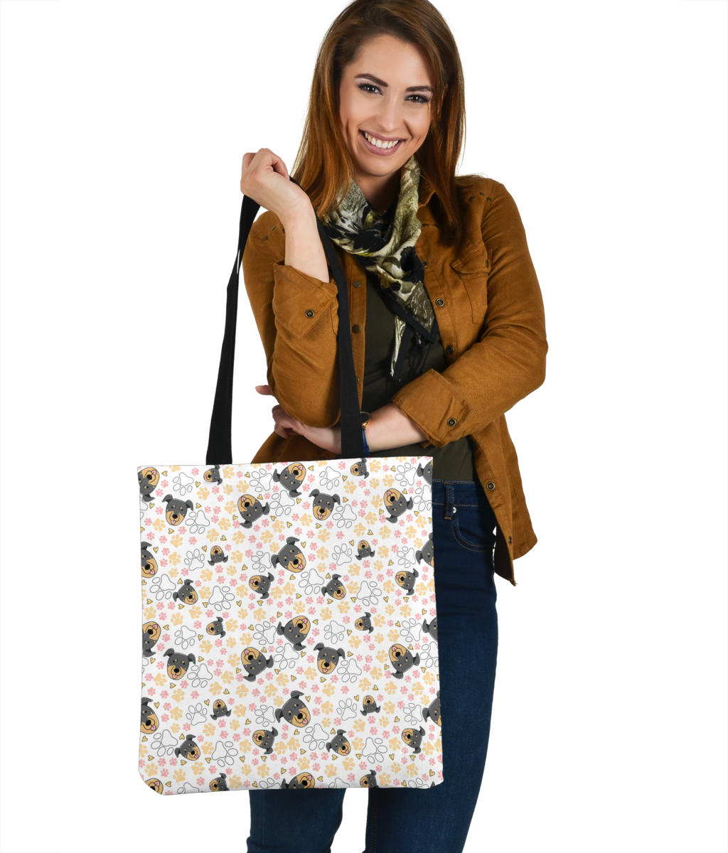Beauceron Puppy Pattern Cloth Tote Bag