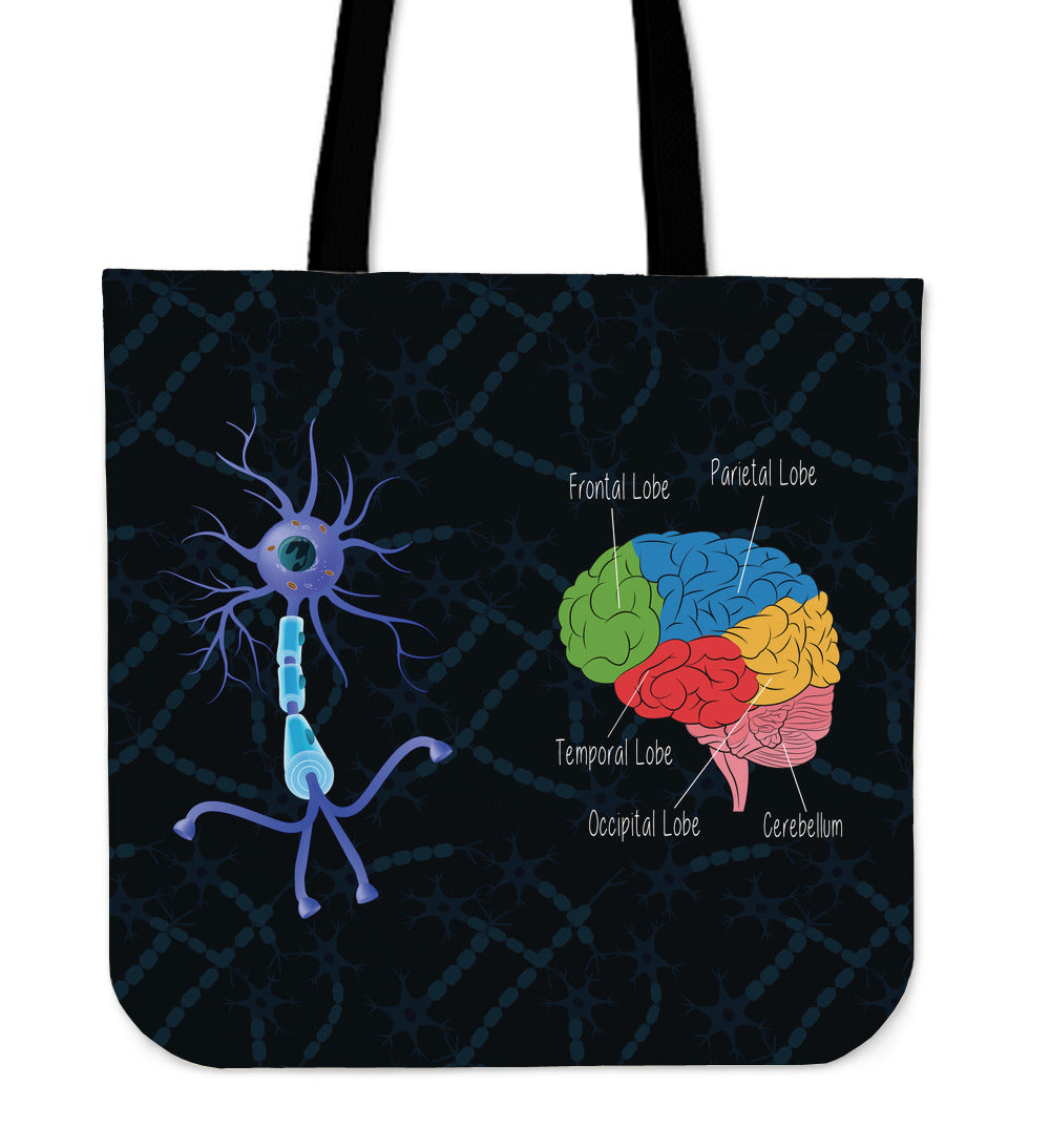 Neuroscience Brain Linen Tote Bag