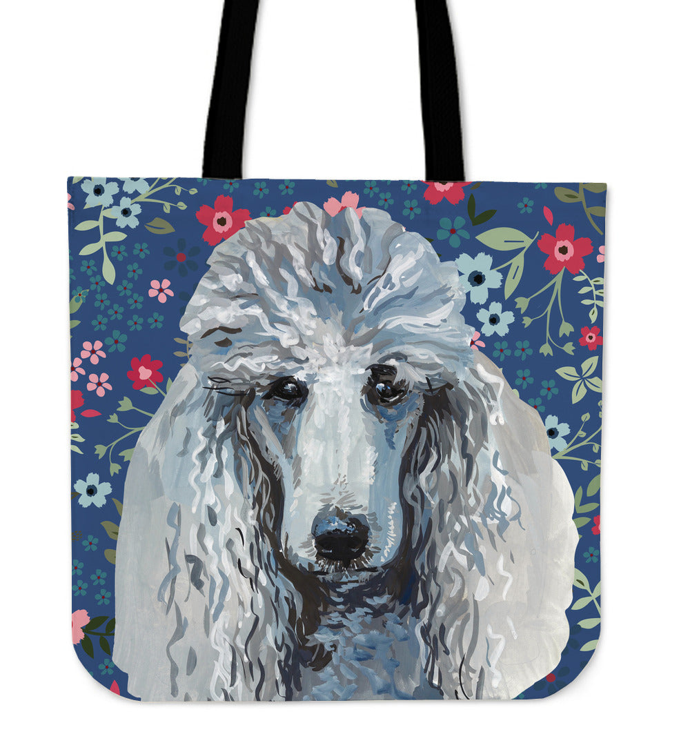 Poodle Sweetheart Linen Tote Bag