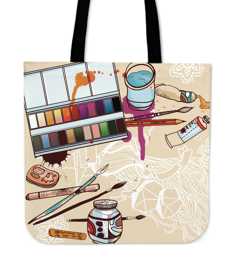 Artistic Tools Linen Tote Bag