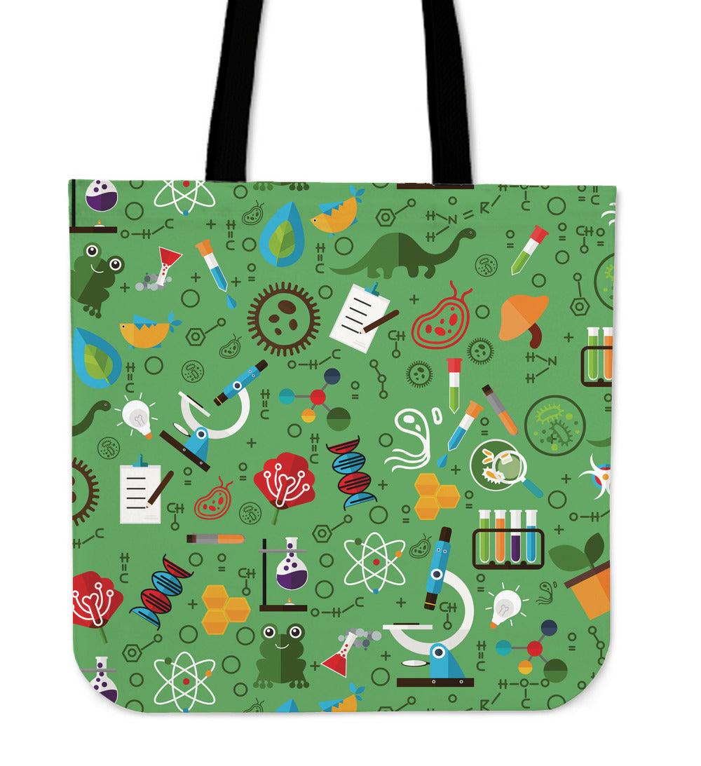 Biology Research Linen Tote Bag