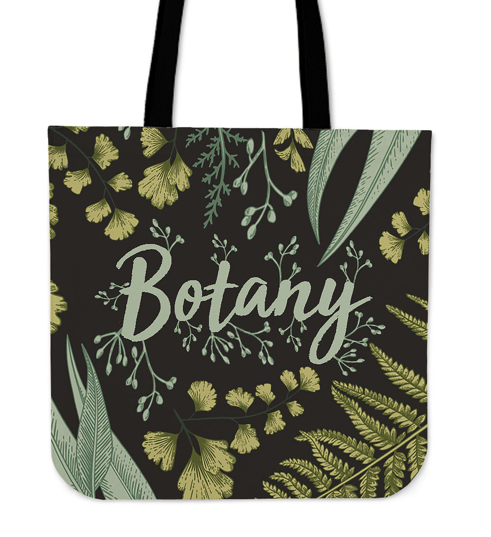 Botany Plant Linen Tote Bag
