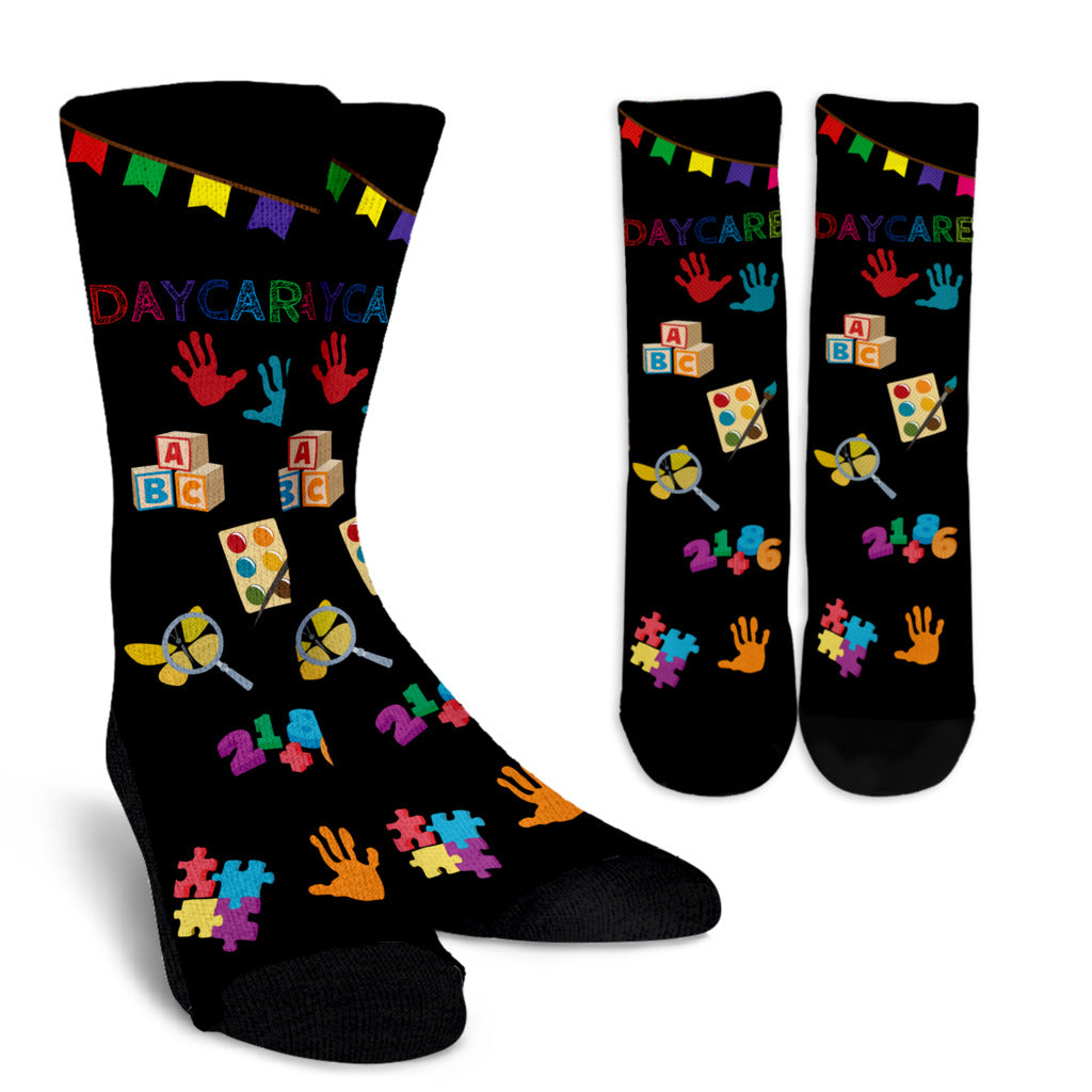 Blackboard Daycare Teacher Socks