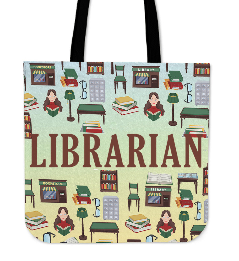Librarian Linen Tote Bag