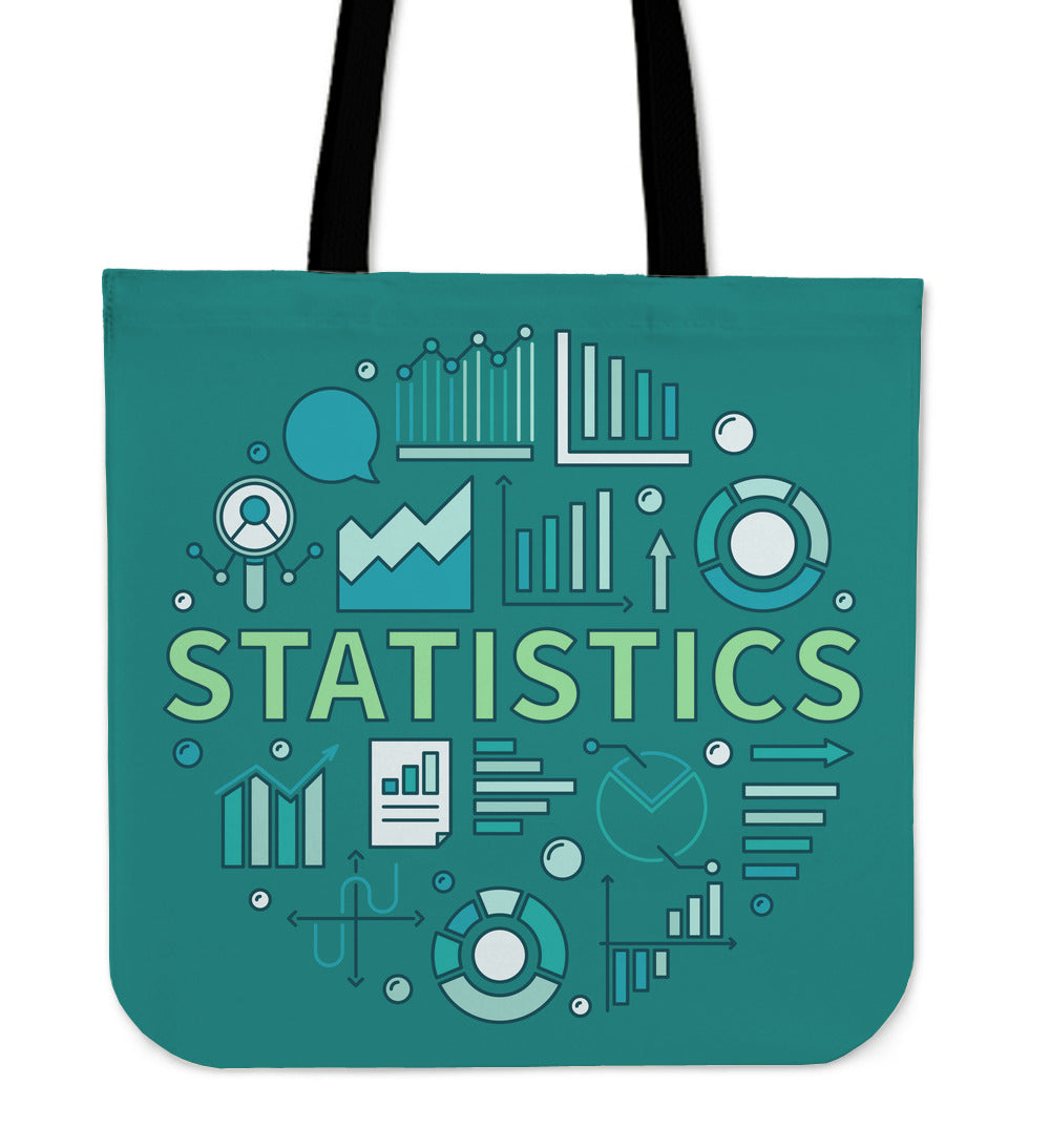 Statistics Linen Tote Bag