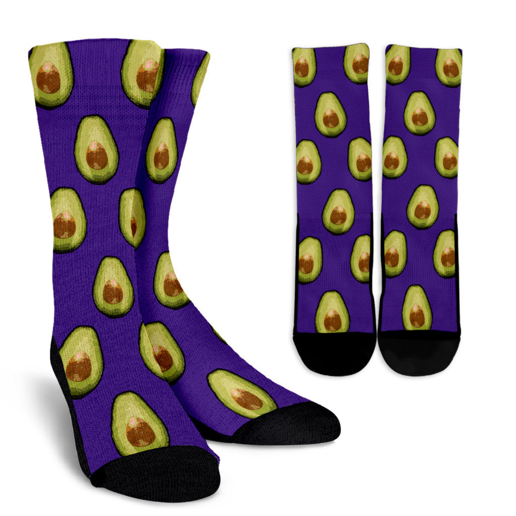 Avocado Pattern Socks