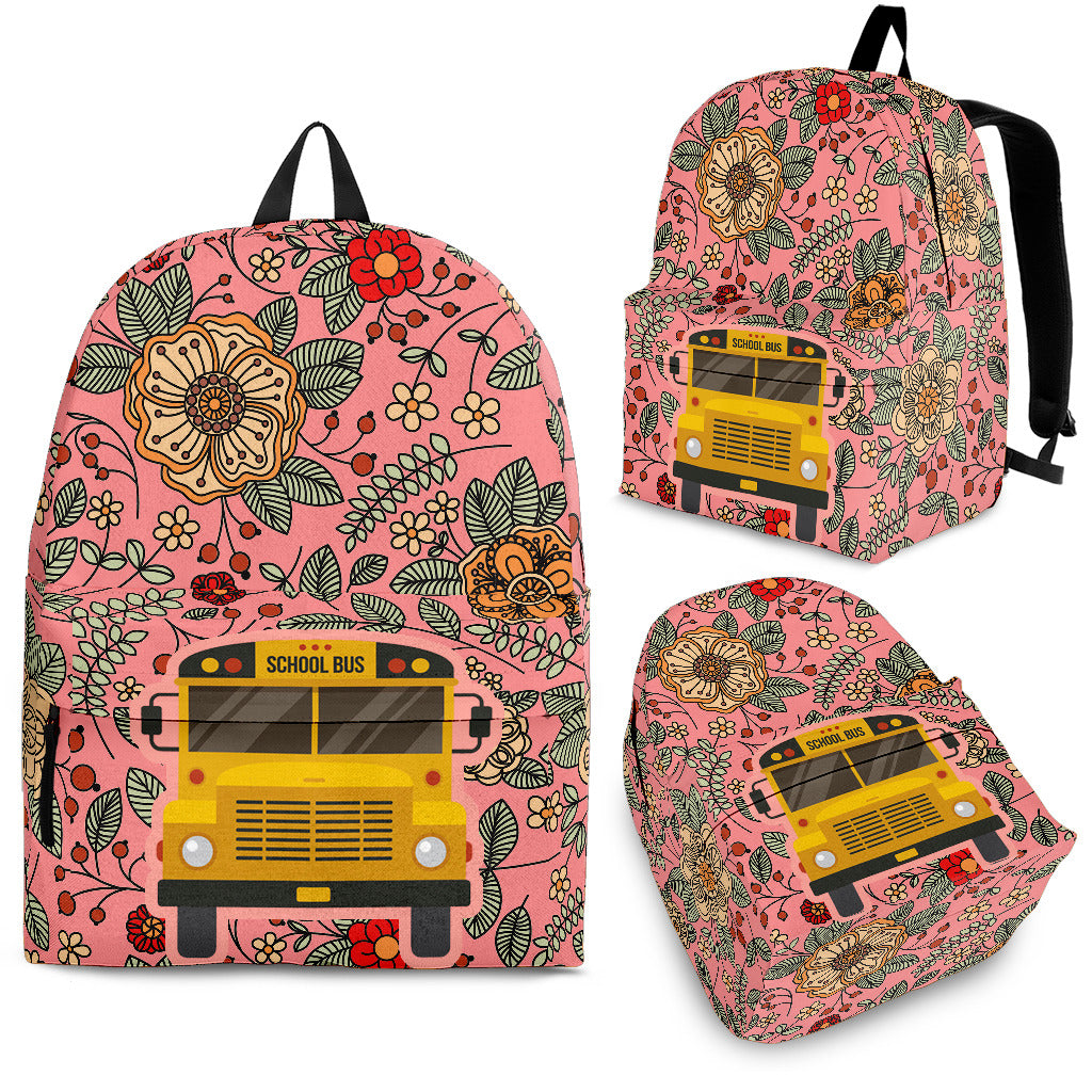 Floral School Bus Backpack