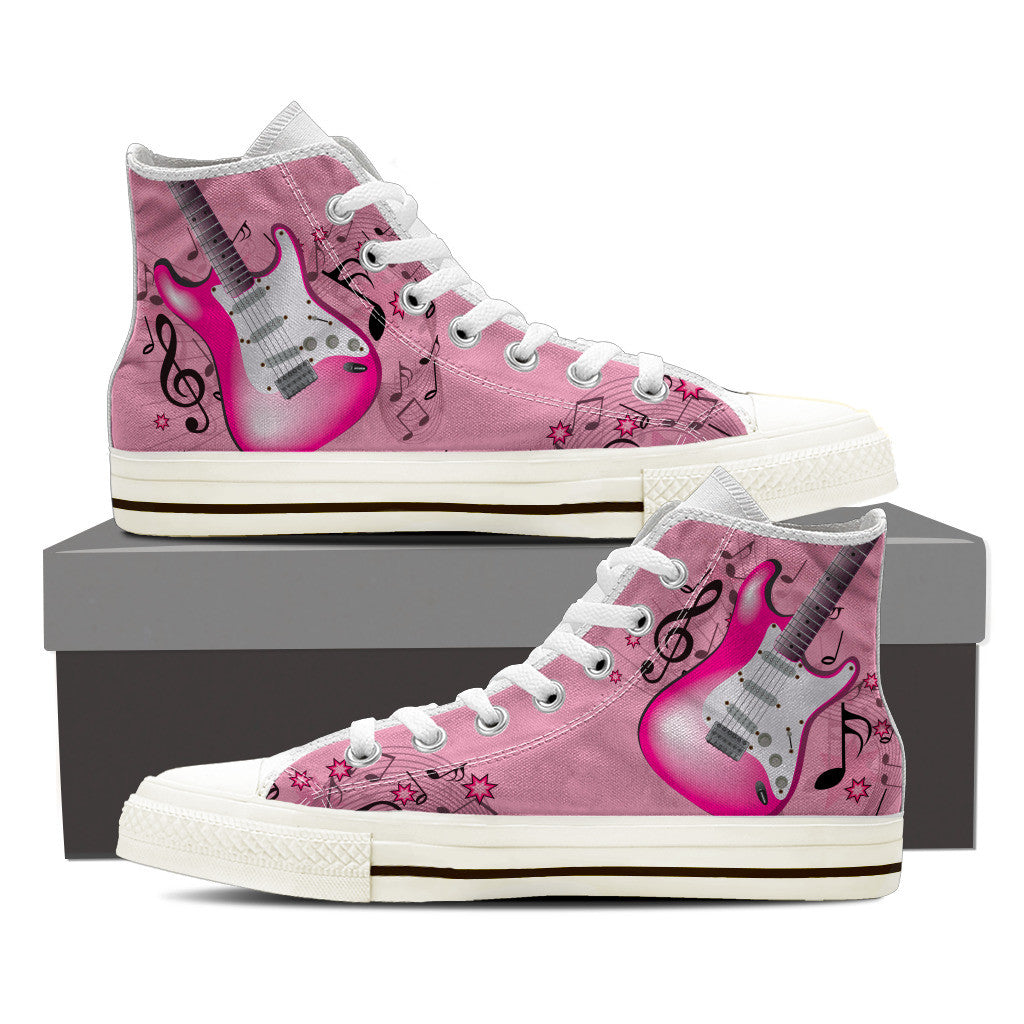 Pink Guitar Shoes