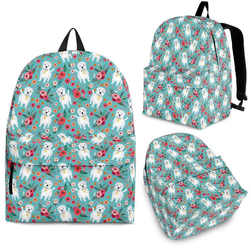 Westie Flower Backpack