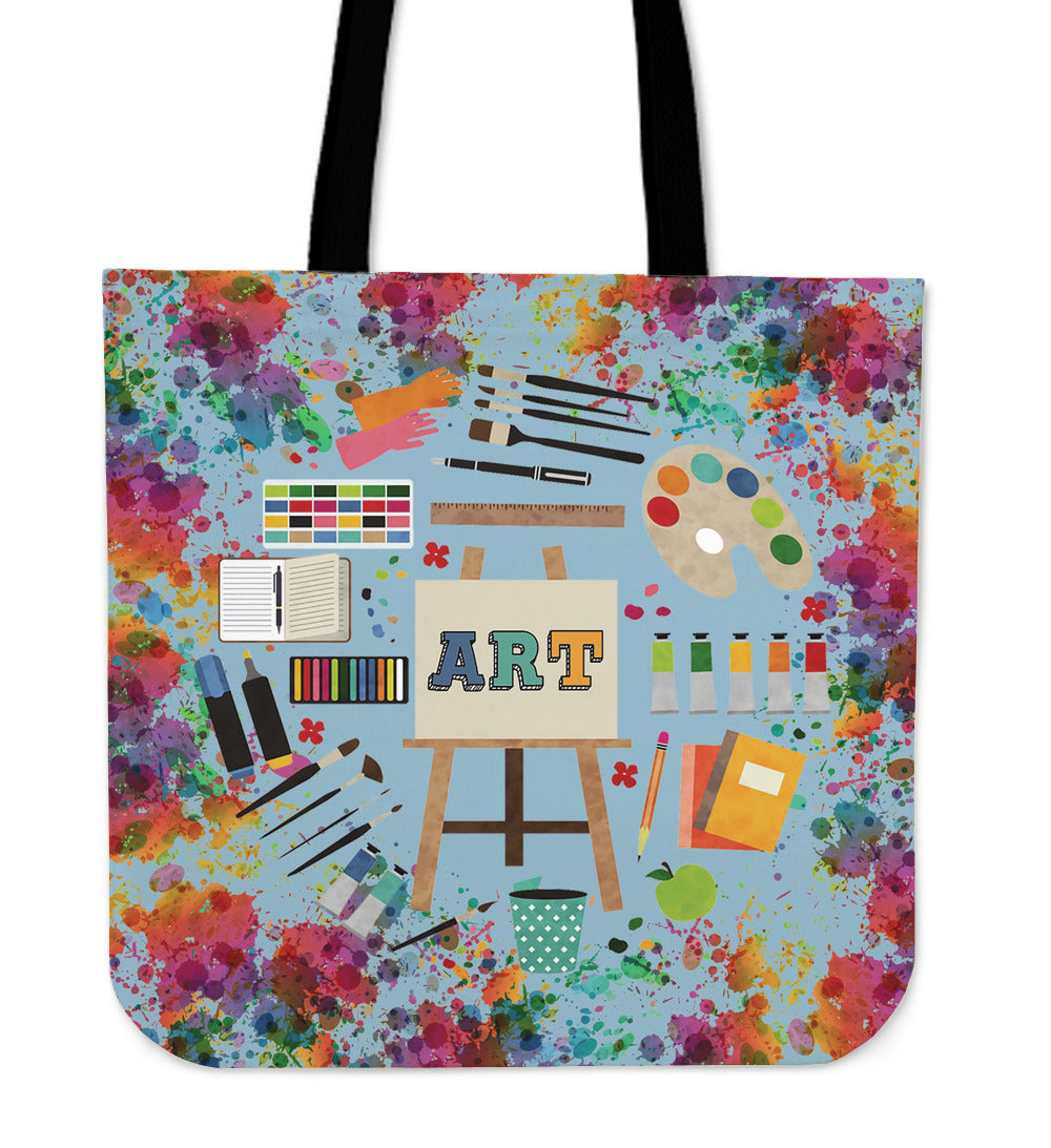 Art Teacher Linen Tote Bag