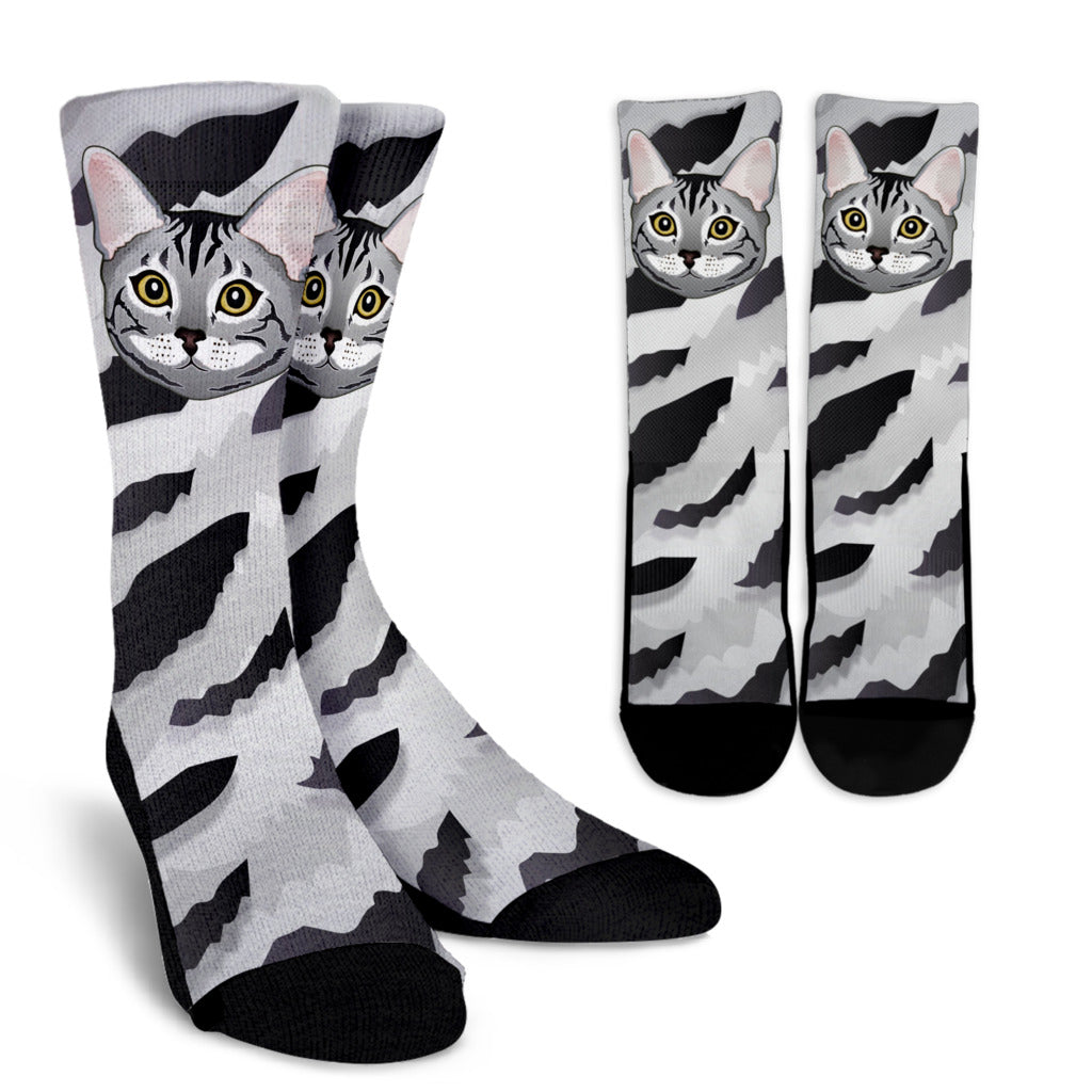 Real Bengal Cat Socks