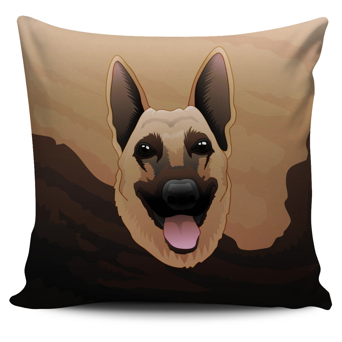 Real German Shepherd Pillow Cover