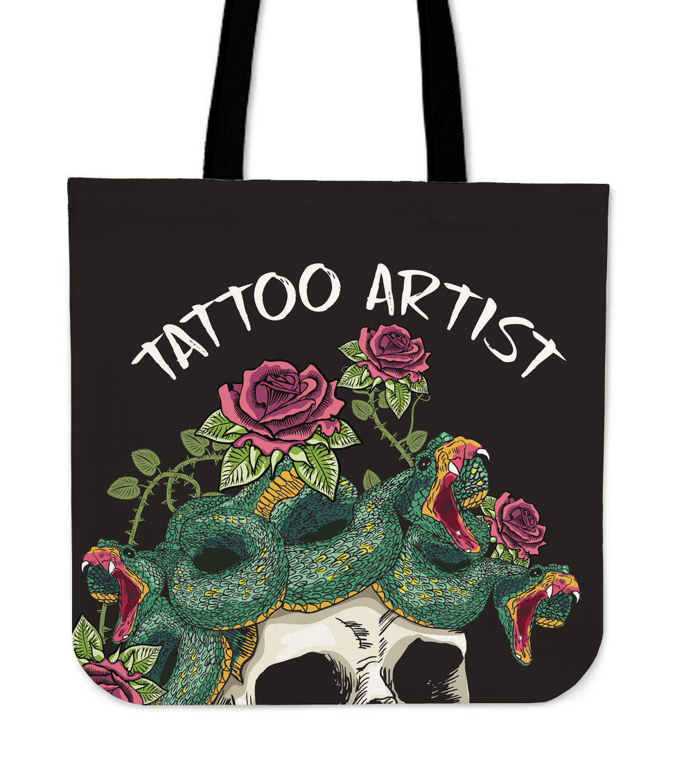 Tattoo Artist Linen Tote Bag
