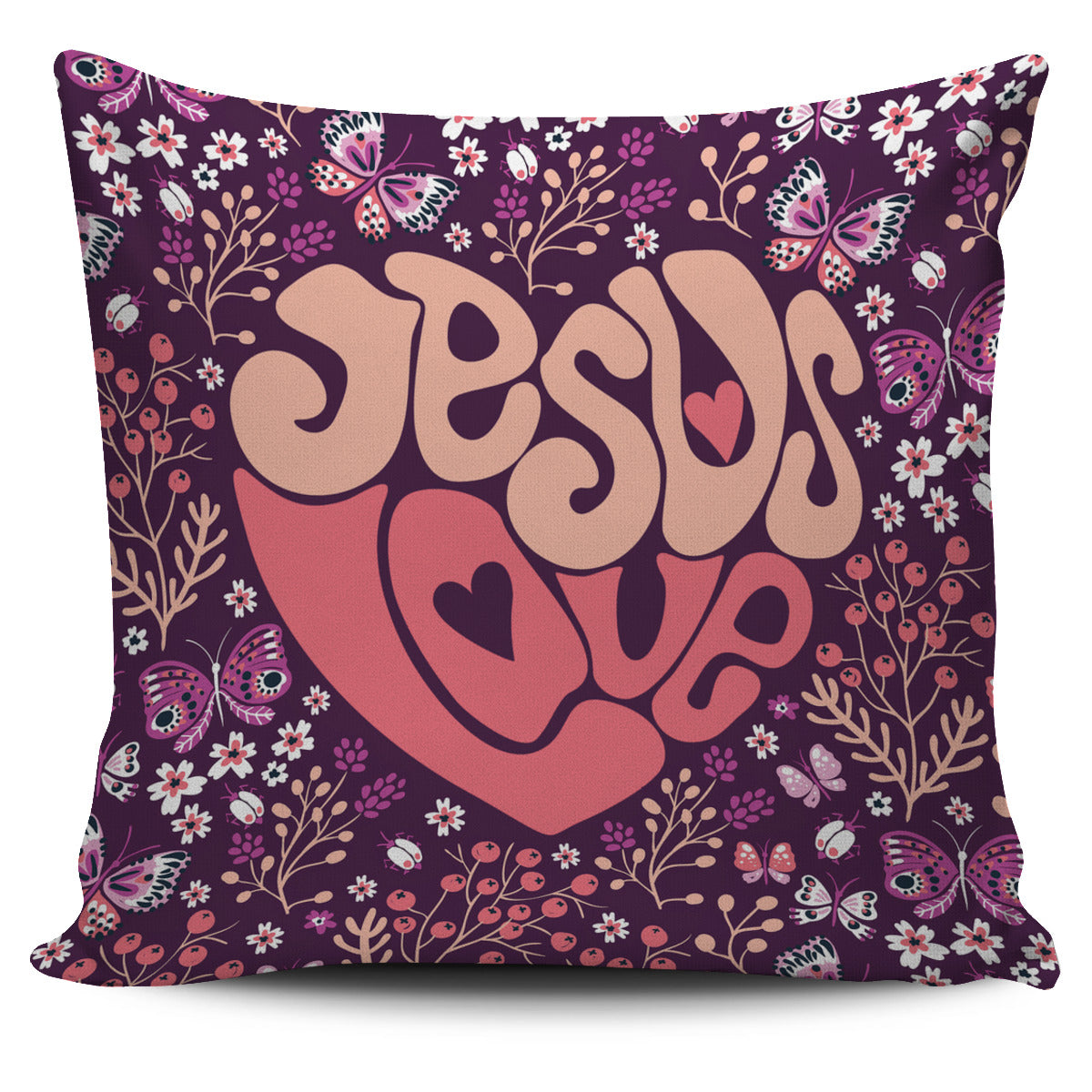 Jesus Love Pillow Cover