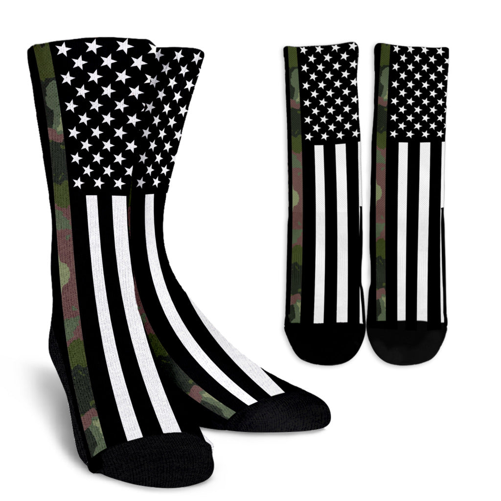 Camo American Flag Socks