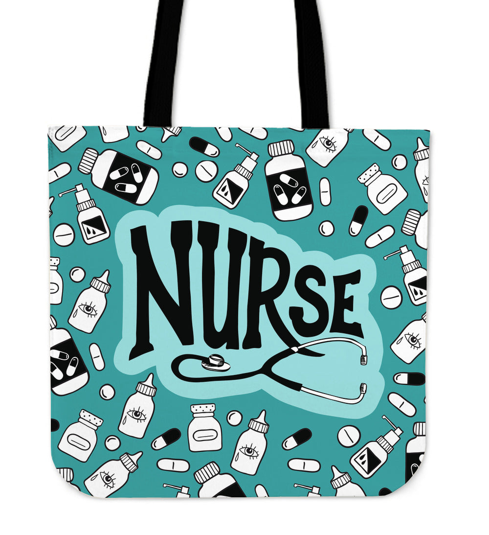 Nurse Care Linen Tote Bag