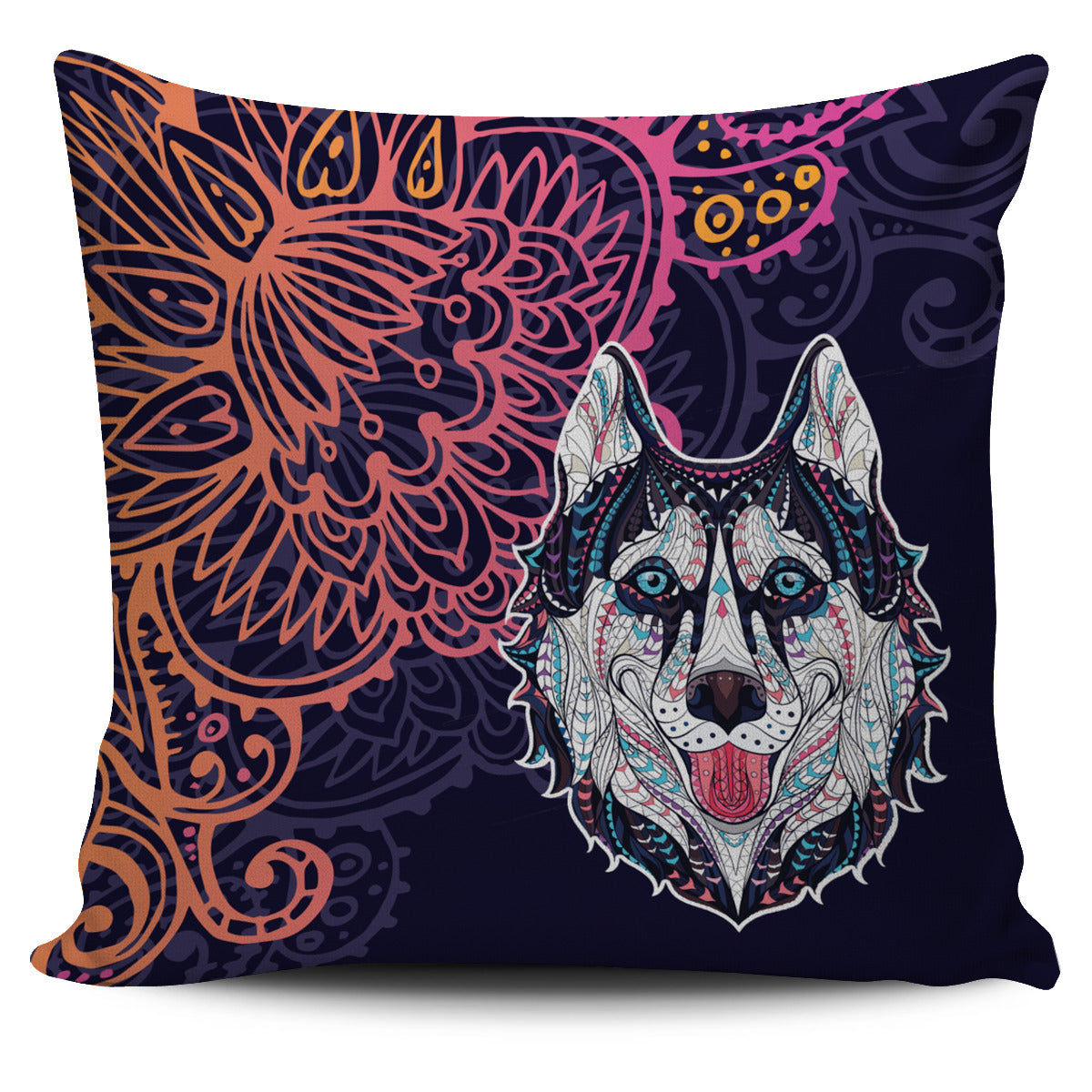 Husky Tribe Pillow Cover