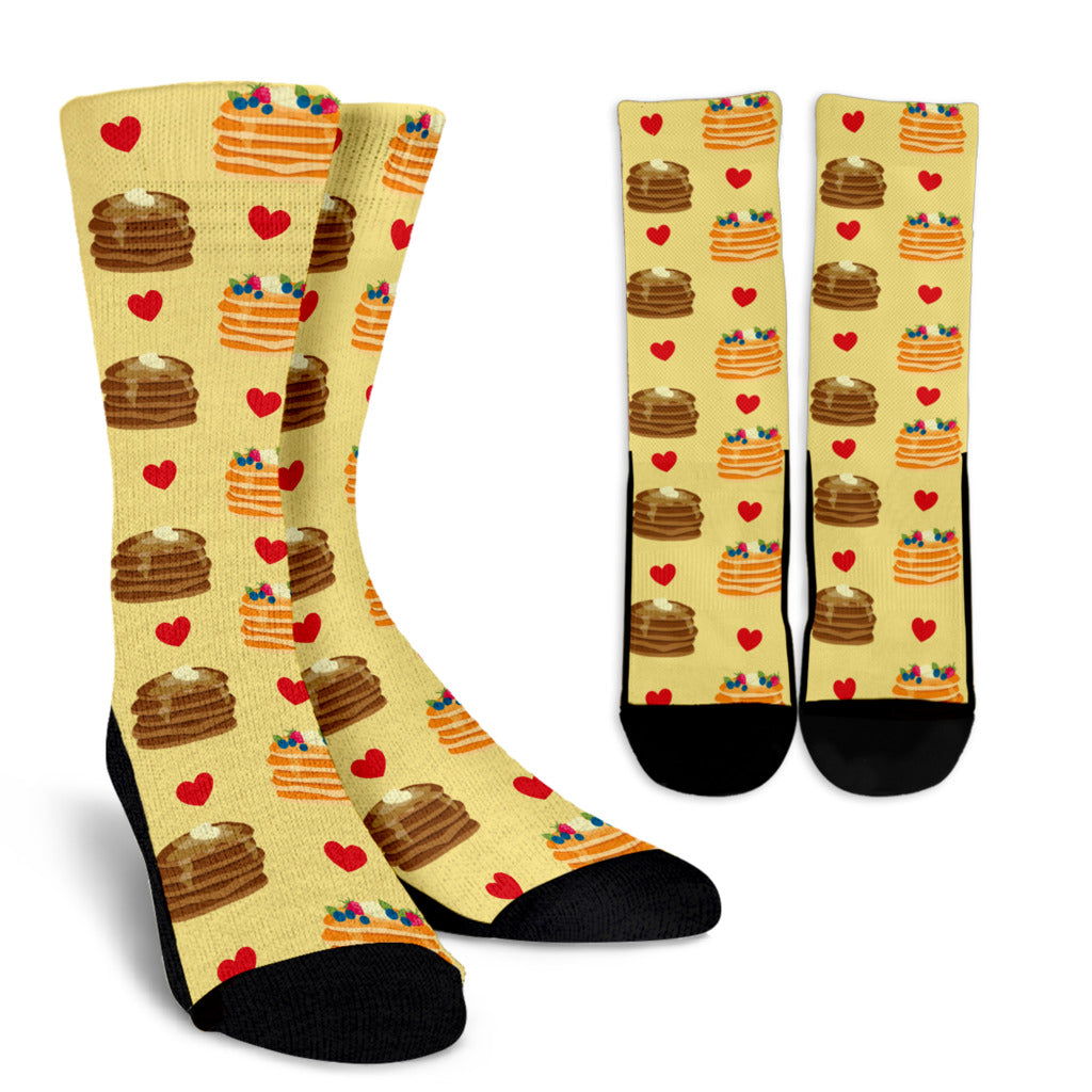 Pancake Heart Socks