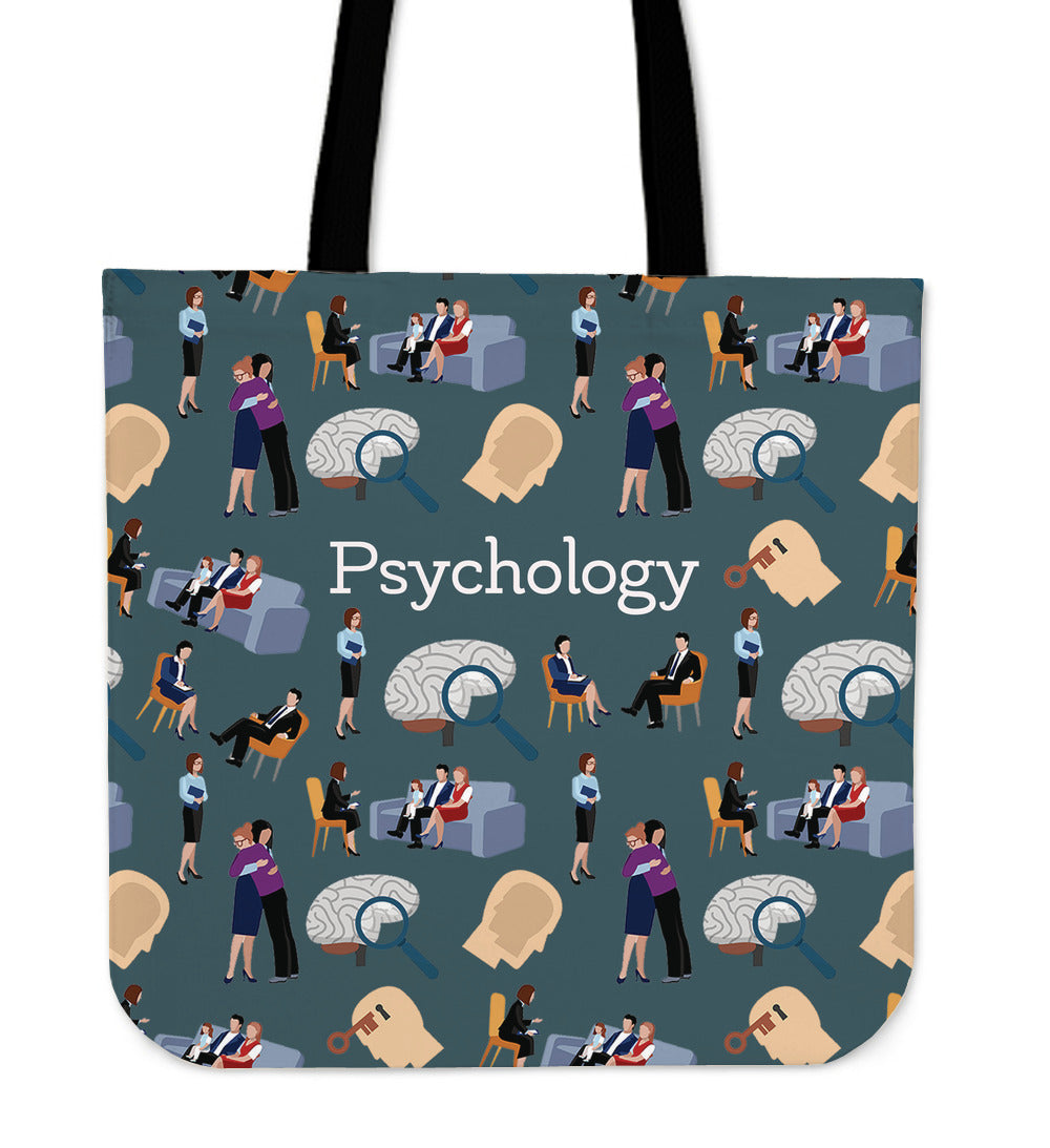Psychology Linen Tote Bag
