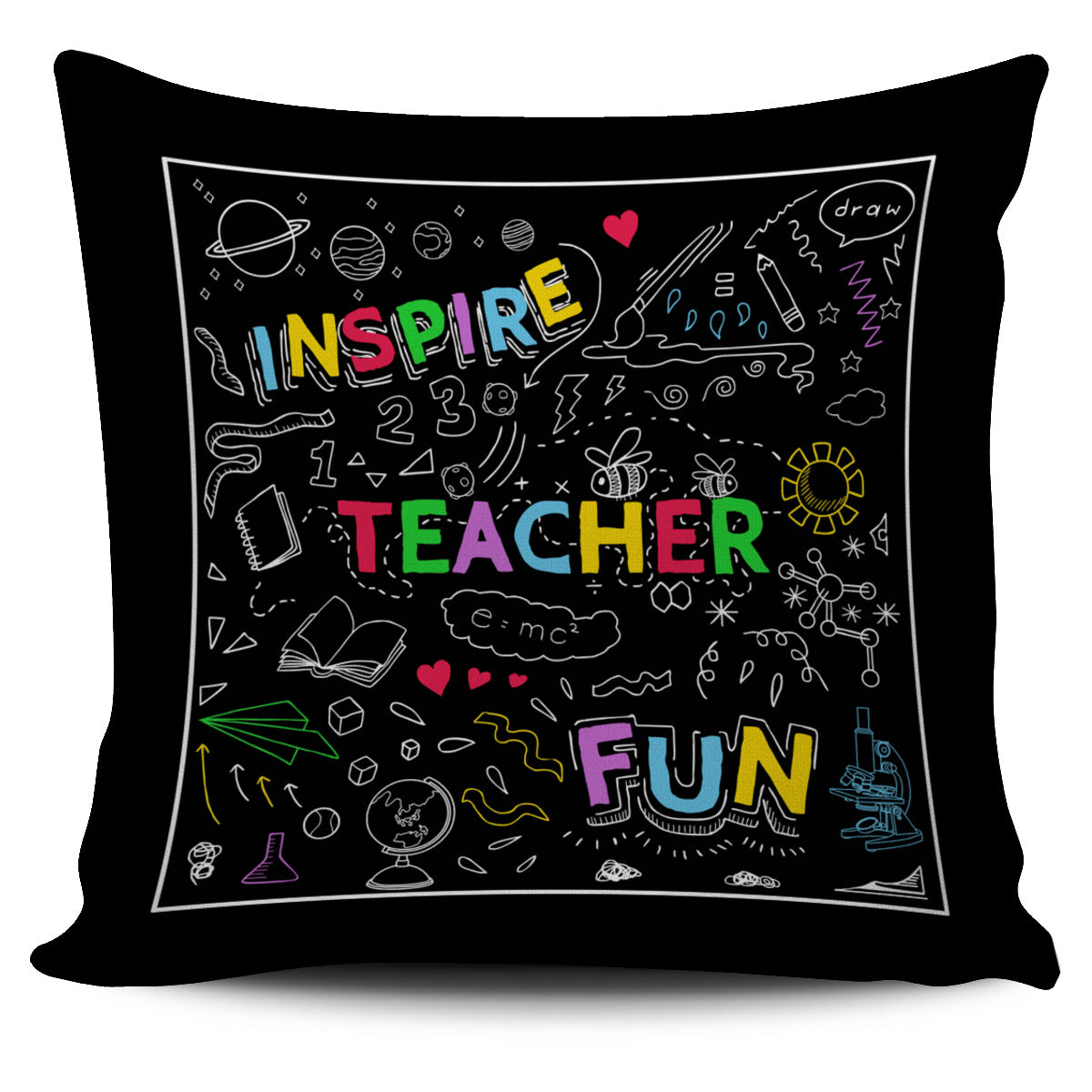 Blackboard Teacher Pillow Cover