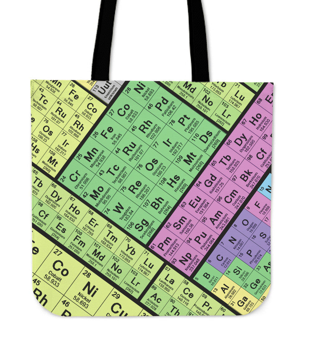 Periodic Table Linen Tote Bag