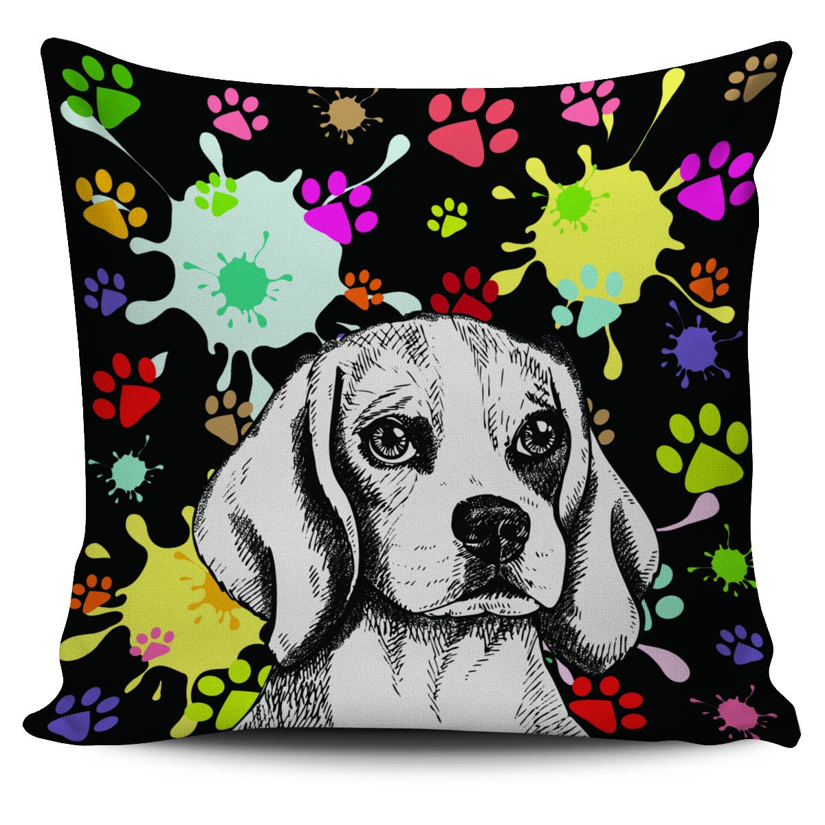 Artsy Beagle Pillow Cover