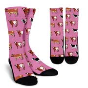 cow pattern socks