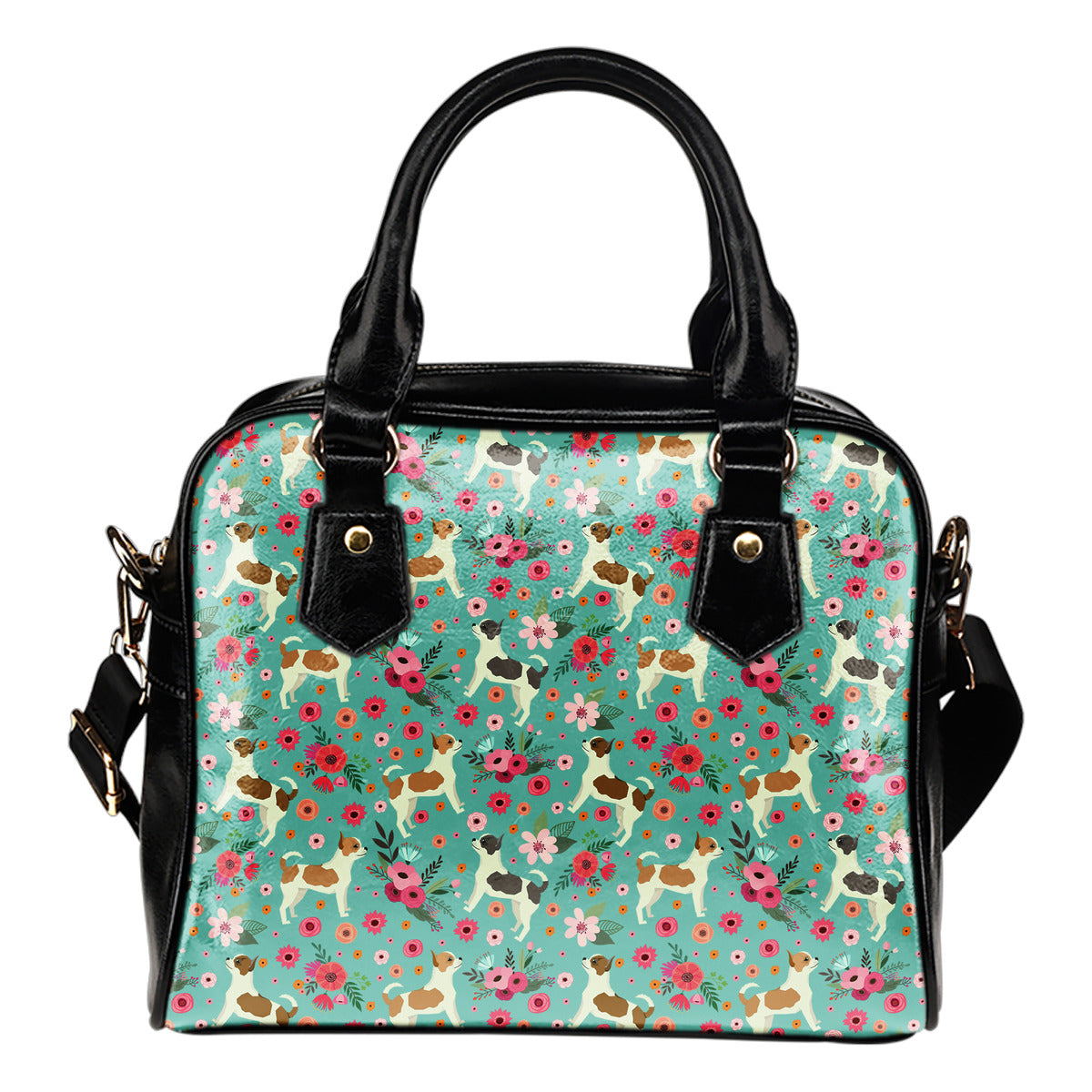 Chihuahua Flower Handbag