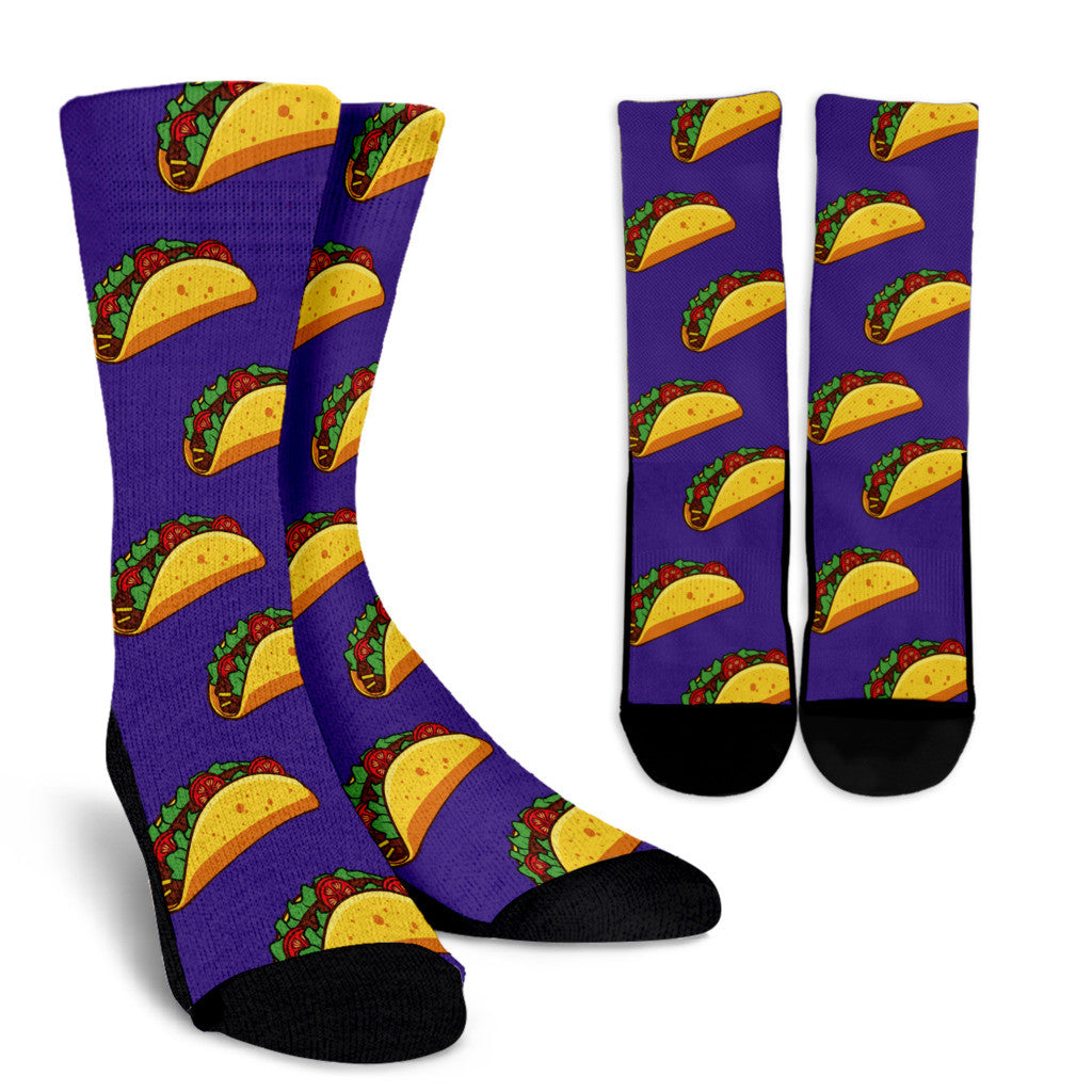 Taco Pattern Socks