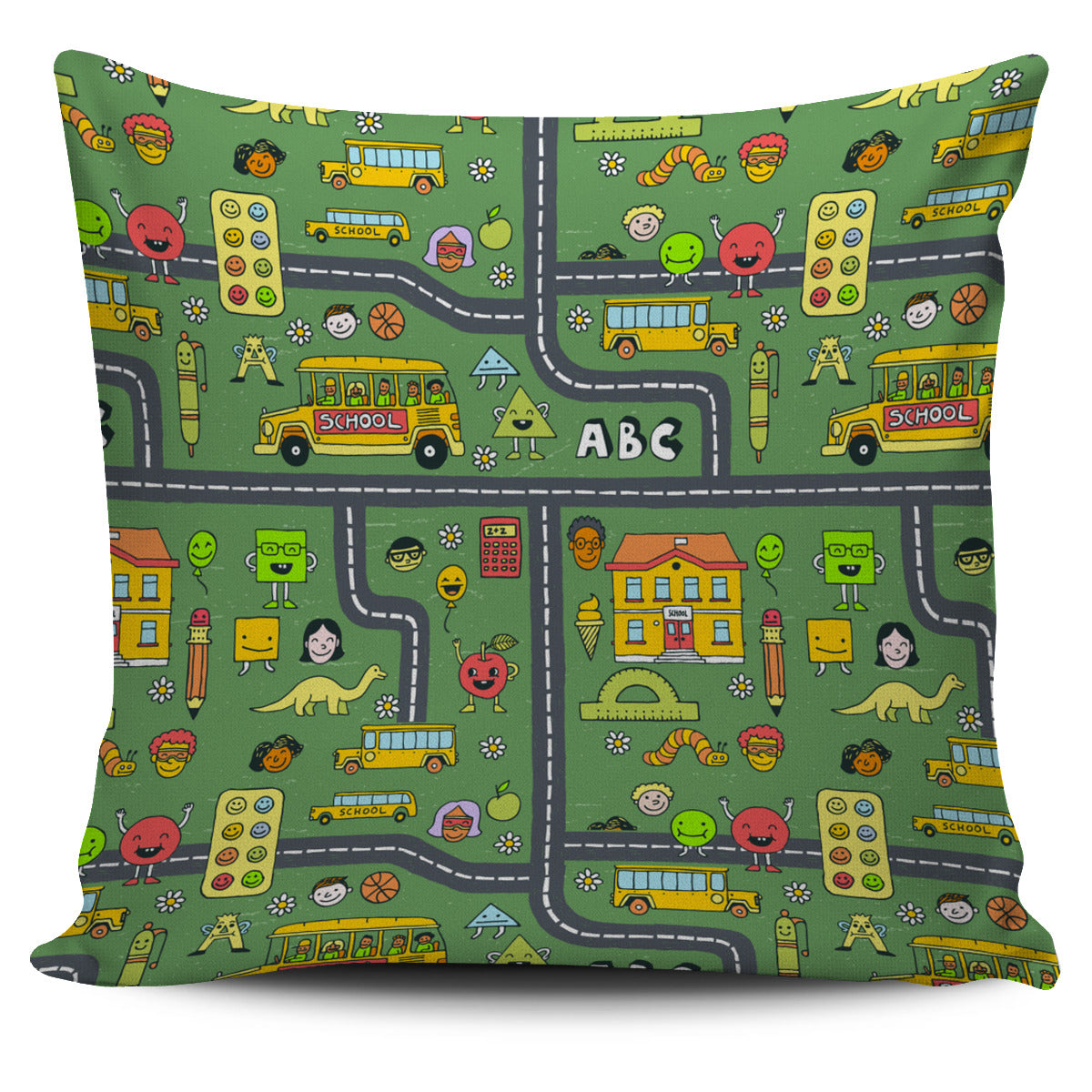 Childhood Roadmap Pillow Cover