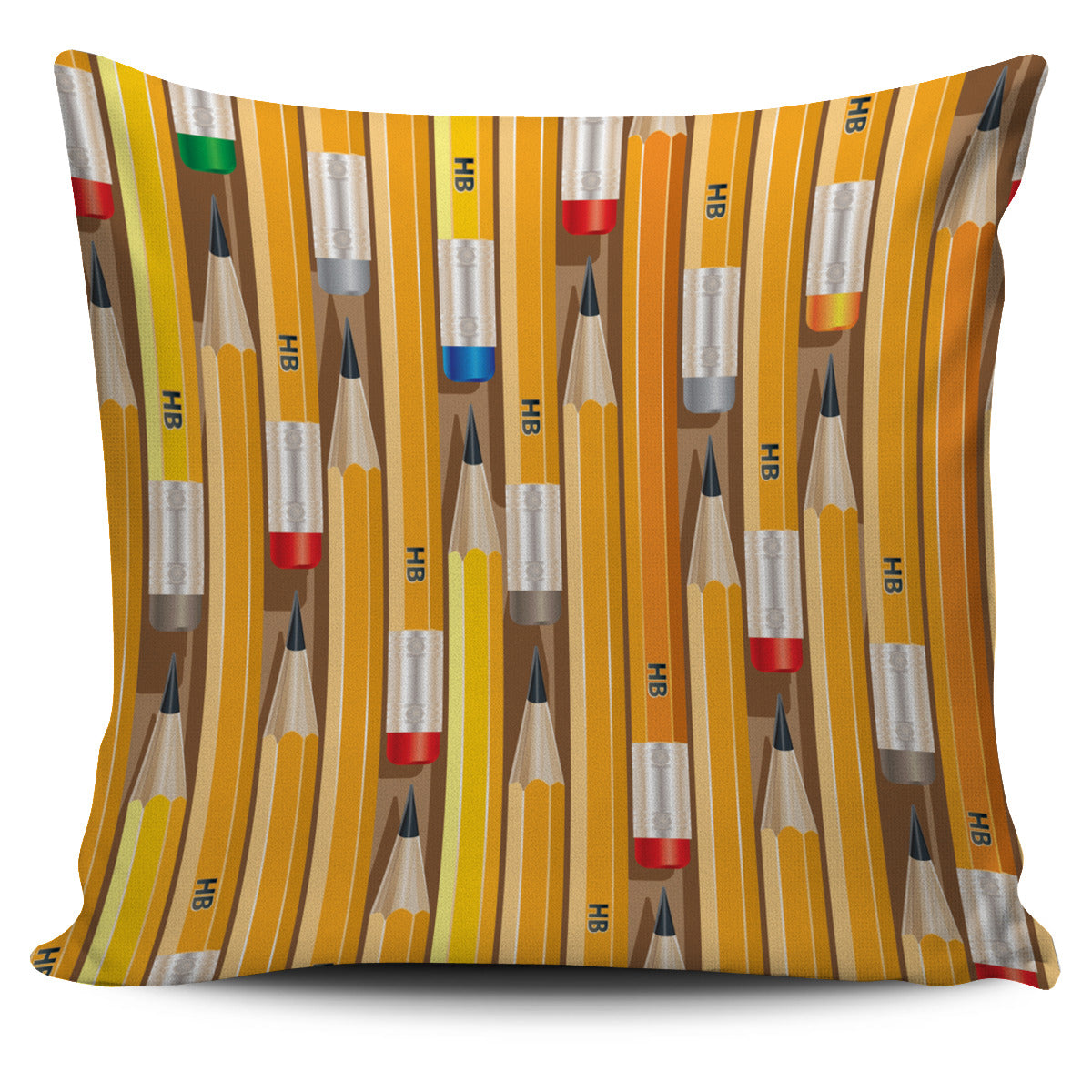 HB Pencils Pillow Cover