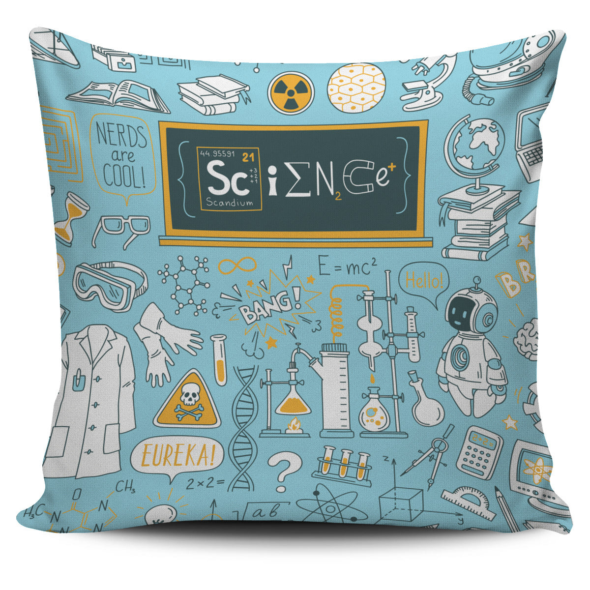 Freehand Science Pillow Cover