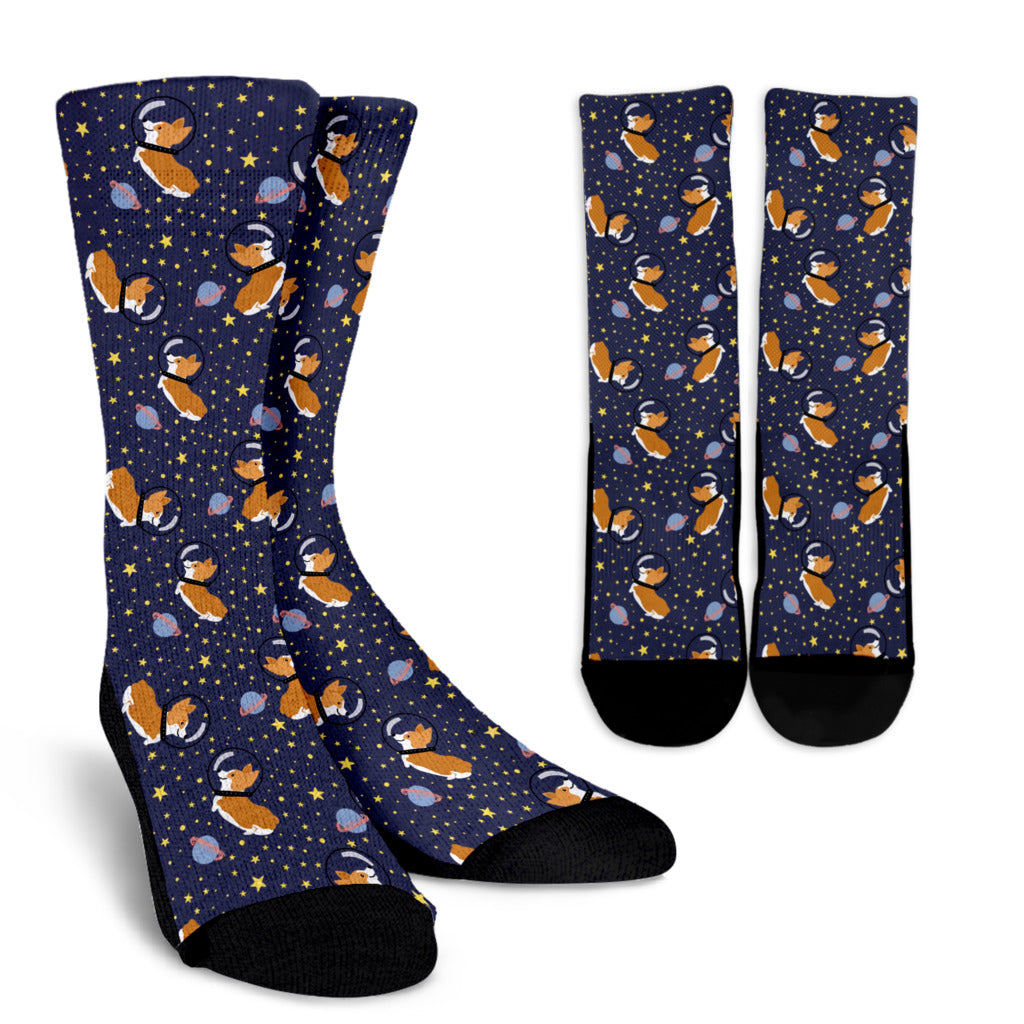 Space Corgi Socks