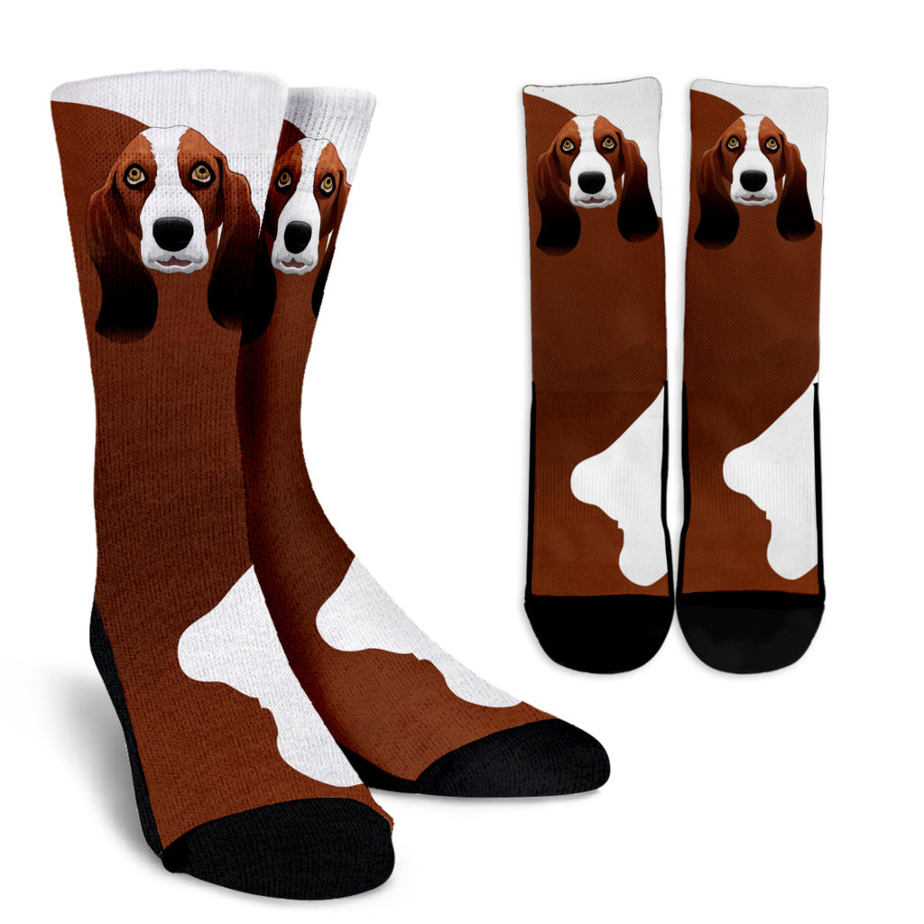 Real Basset Hound Socks