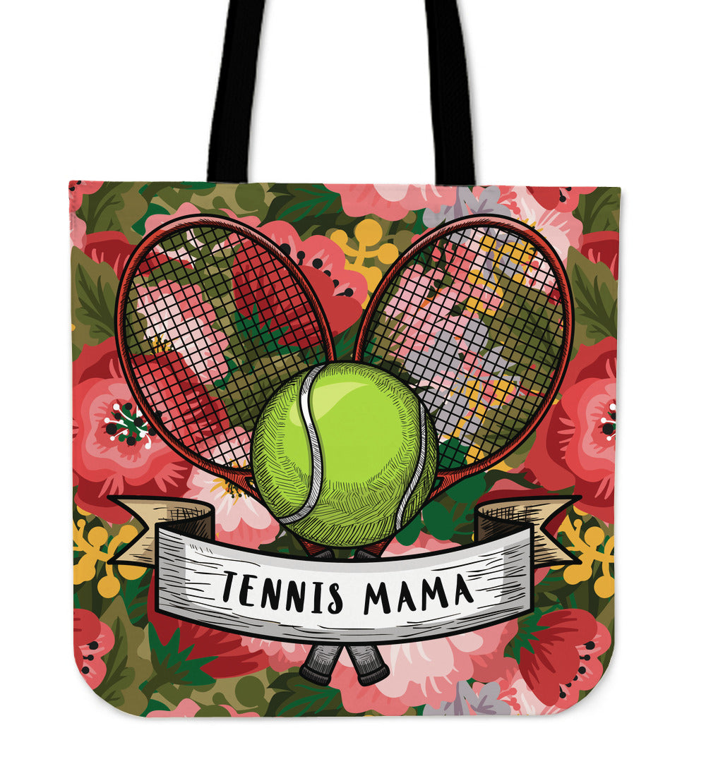 Tennis Mama Linen Tote Bag