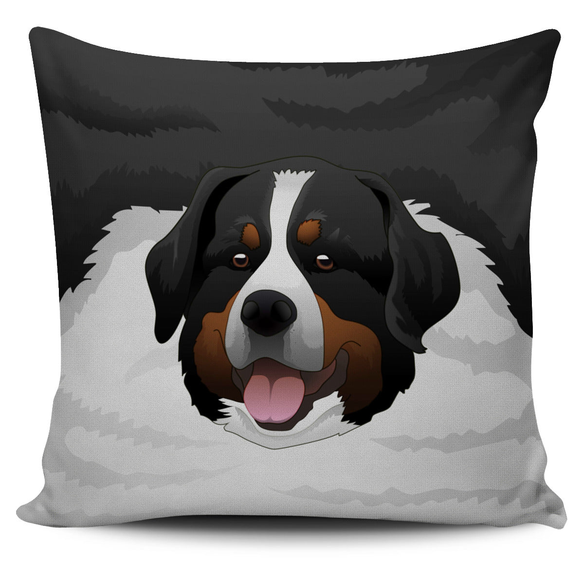 Real Bernese Mountain Pillow Cover