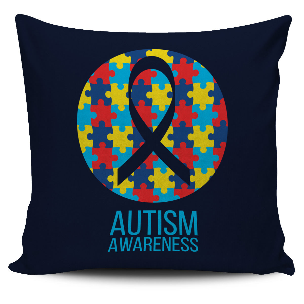Colorful Autism Pillow Cover