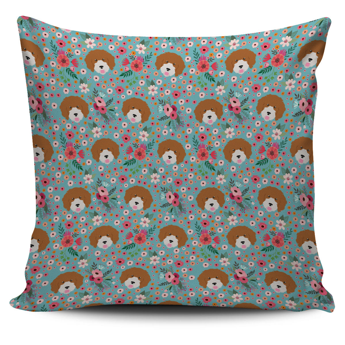 Cavoodle Flower Pillow Cover