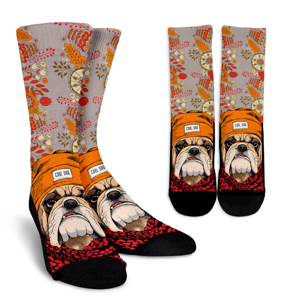 Cool Bulldog Socks