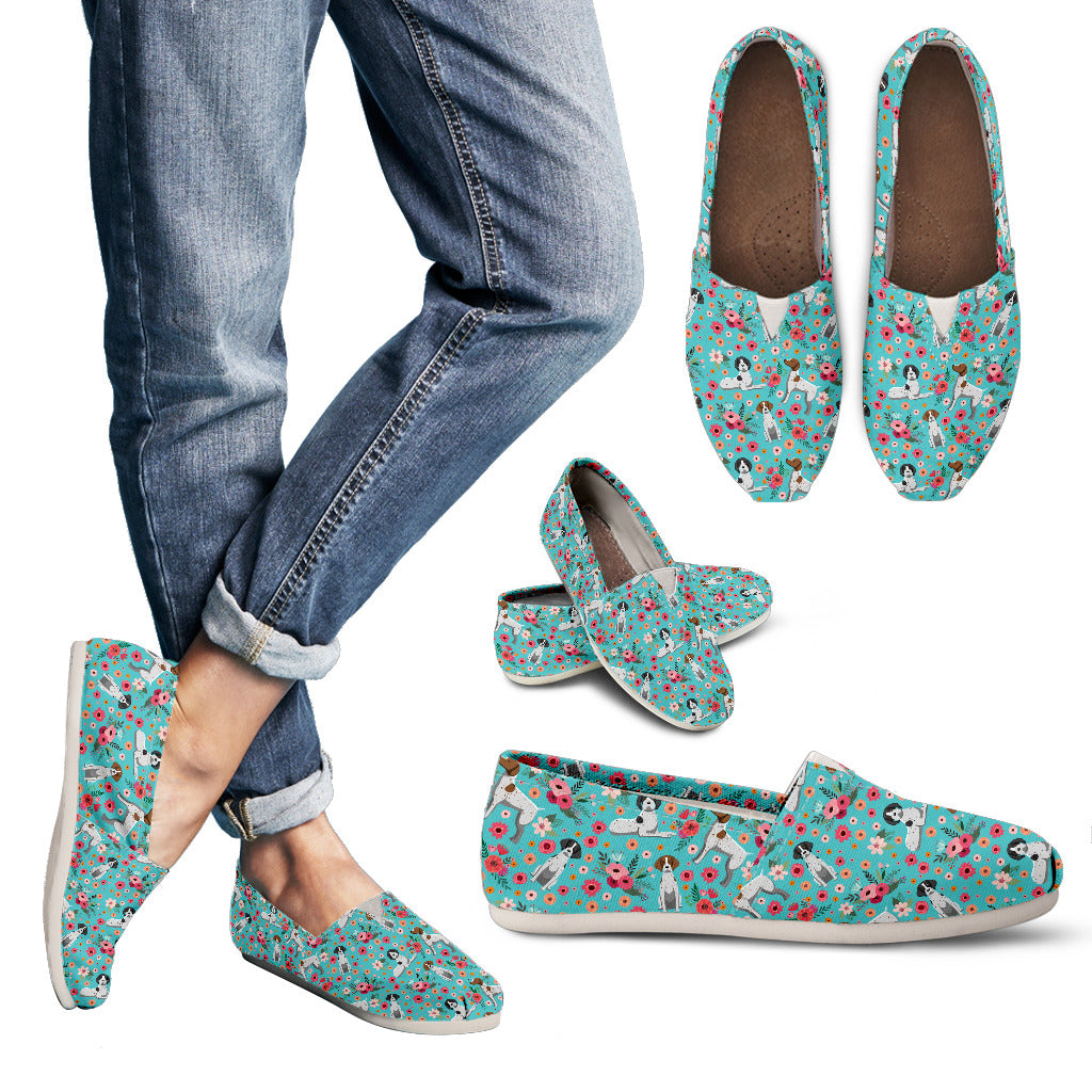 German Shorthaired Pointer Flower Casual Shoe