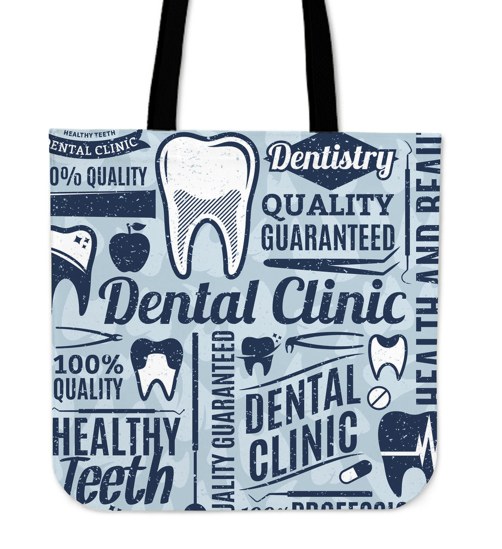 Dental Clinic Linen Tote Bag