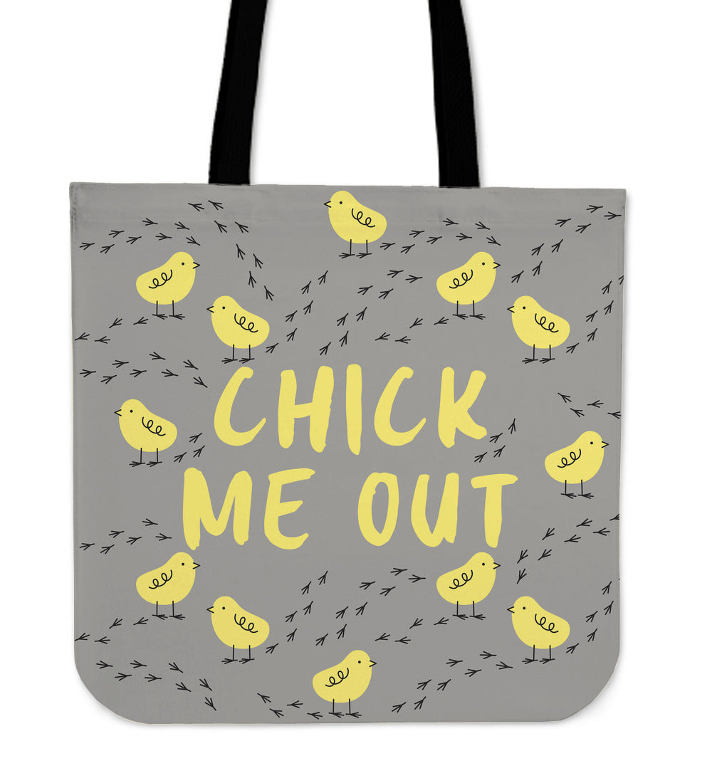Chick Me Out Linen Tote Bag