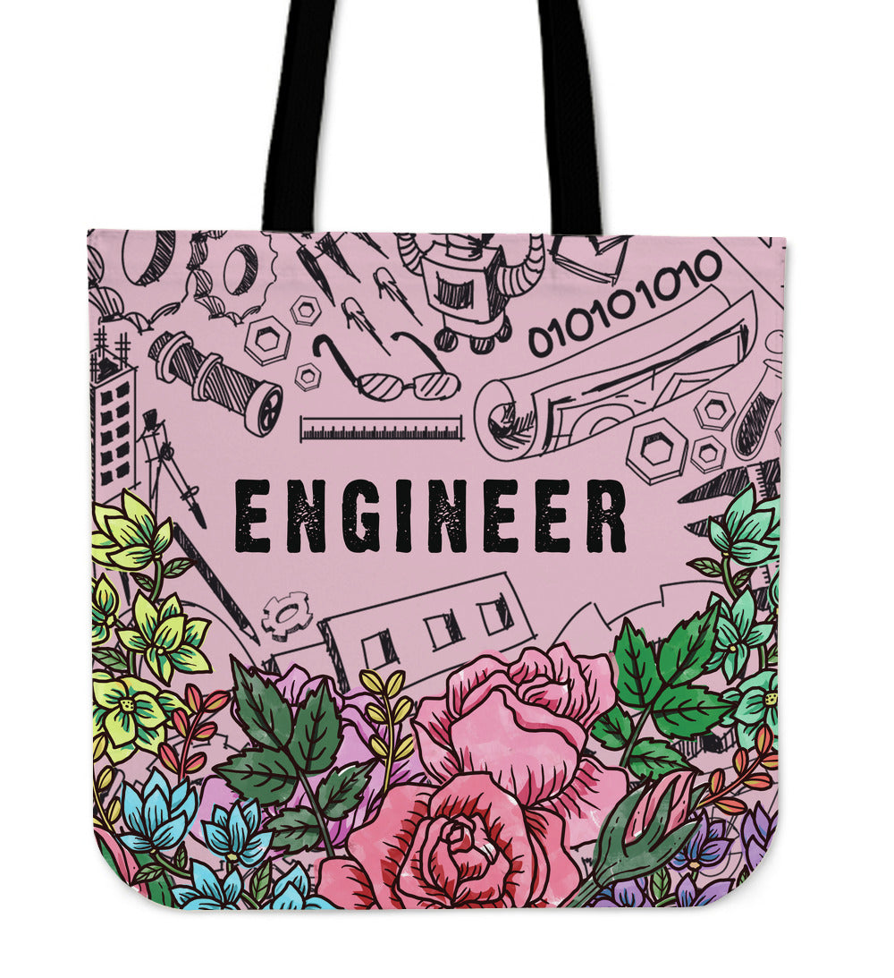 Engineer Doodles Linen Tote Bag