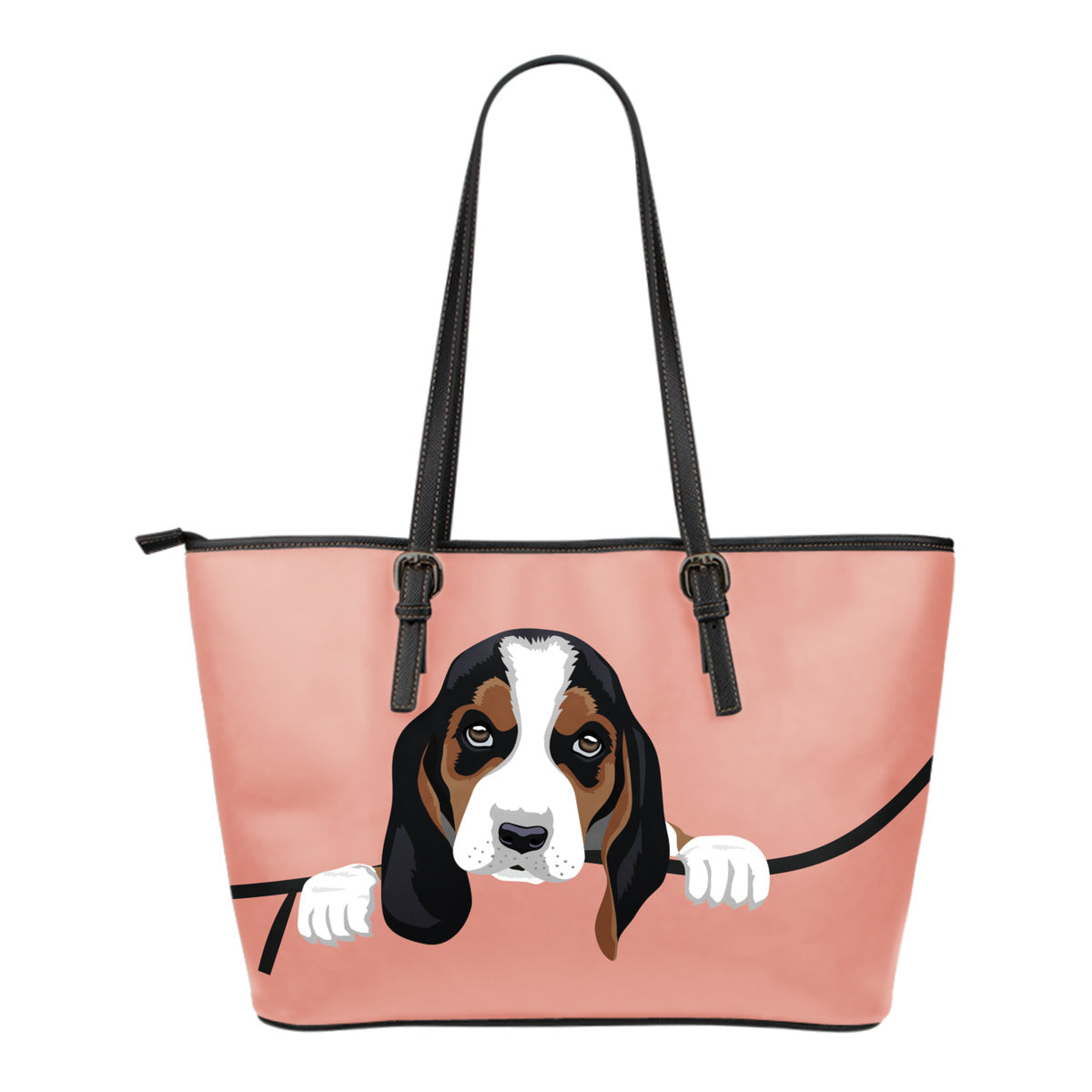 Popping Pup Basset Hound Tote Bag