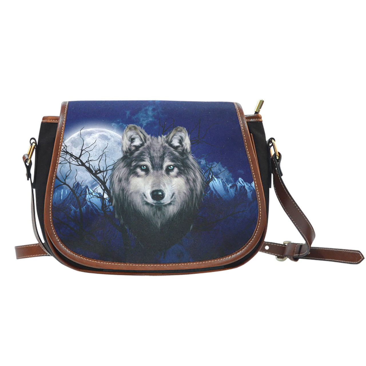Grey Wolf Saddle Bag