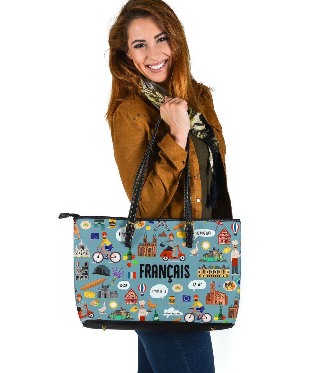 French Teacher Large Tote Bag