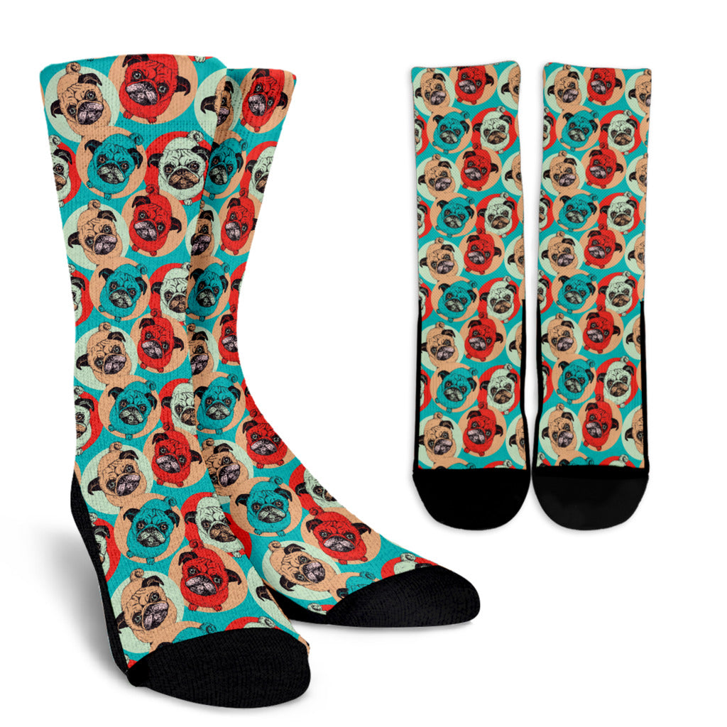 Pug Pop Art Socks