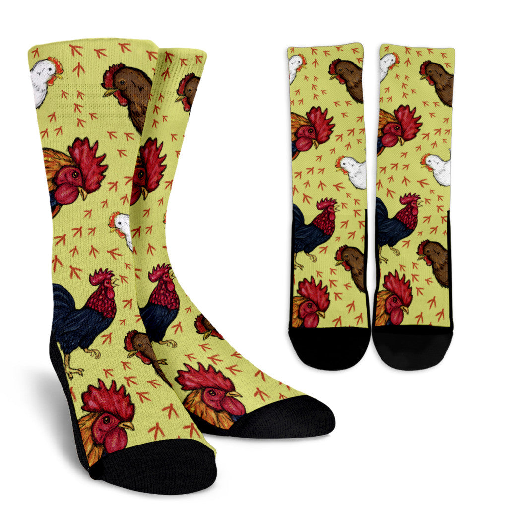 Art Chicken Socks